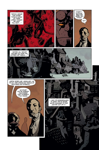 Illustration for article titled Mike Mignola gives a tour of Hellboy In Hell’s risky first five issues